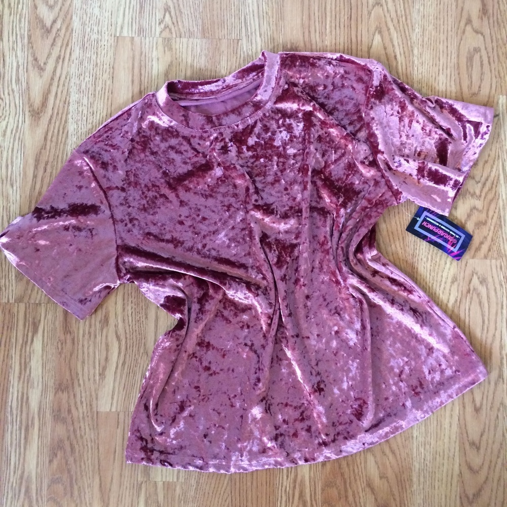 Pink Velvet Top